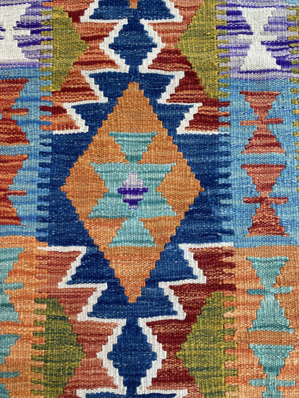Handmade Flat Weave Kilim Rug (199 CM x 67 CM) SK#1077