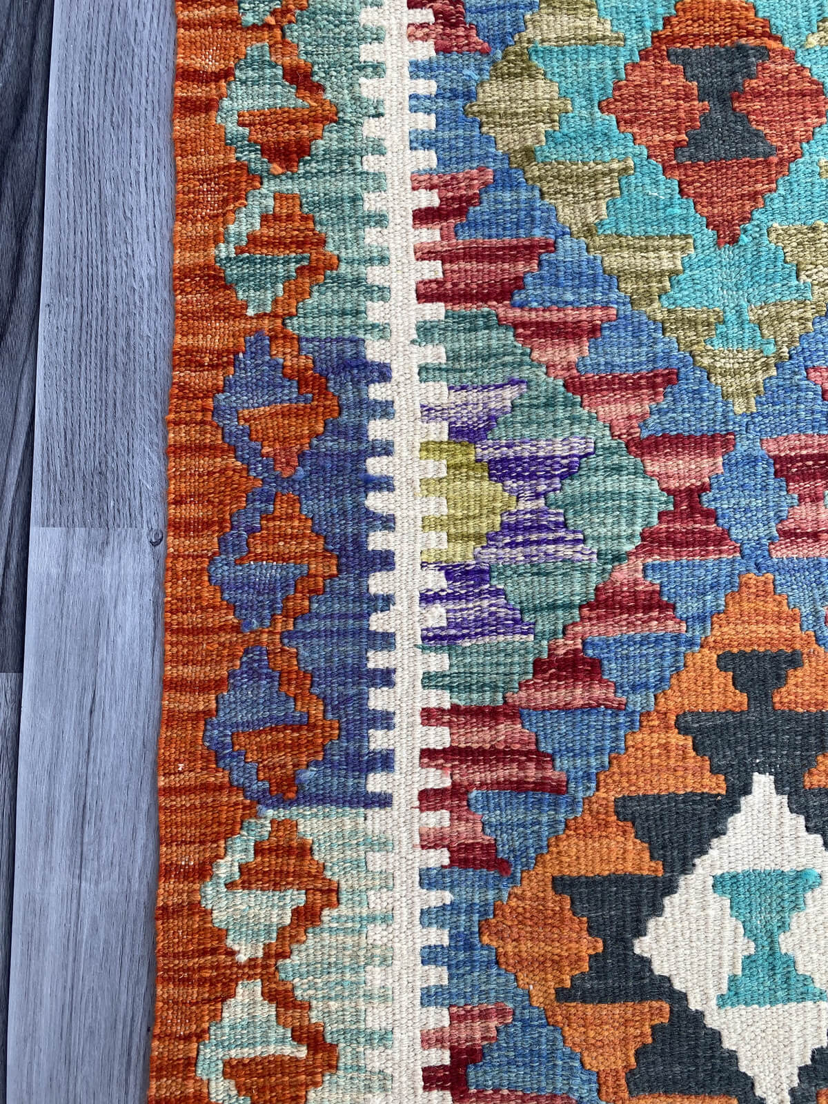 Handmade Flat Weave Kilim Rug (203 CM x 64 CM) SK#1078