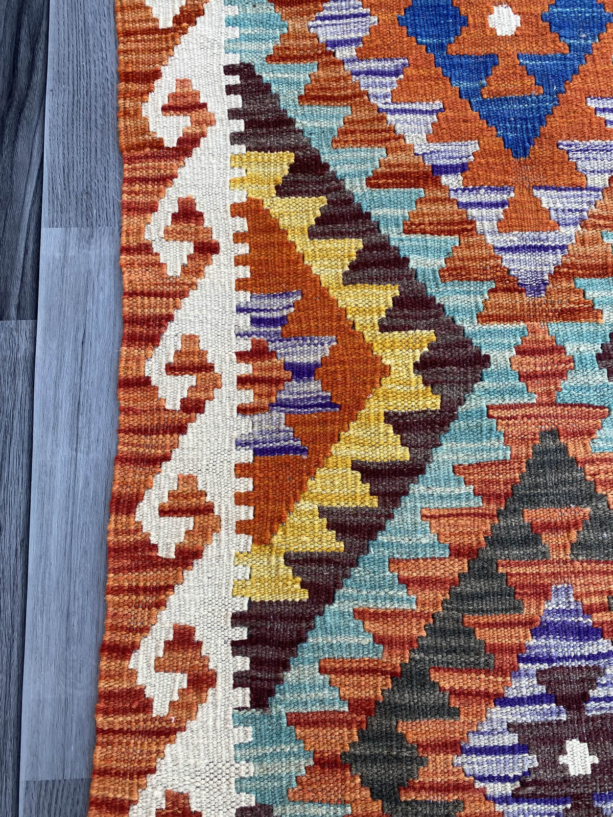 Handmade Flat Weave Kilim Rug (200 CM x 70 CM) SK#1079