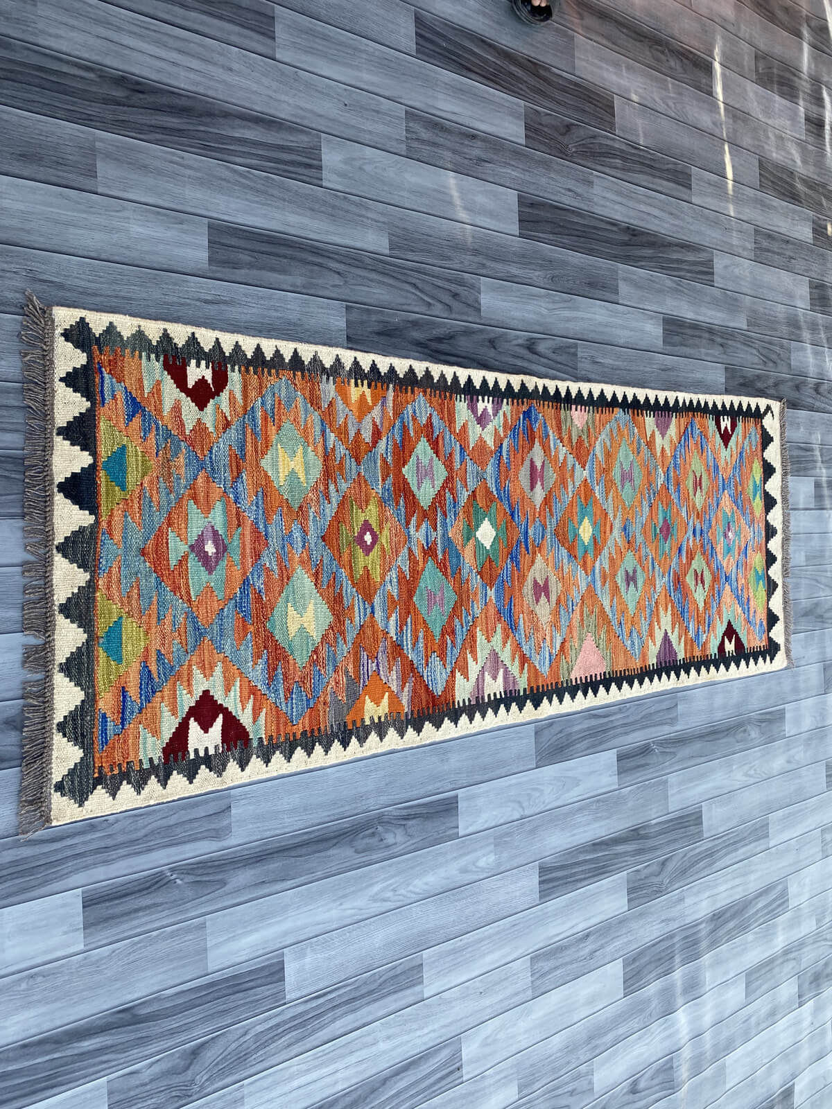 Handmade Flat Weave Kilim Rug (194 CM x 75 CM) SK#1081