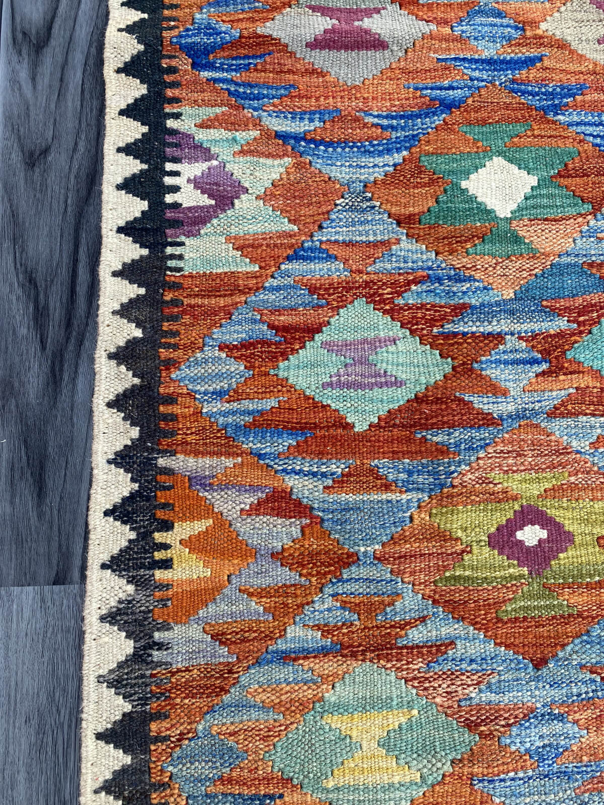 Handmade Flat Weave Kilim Rug (194 CM x 75 CM) SK#1081