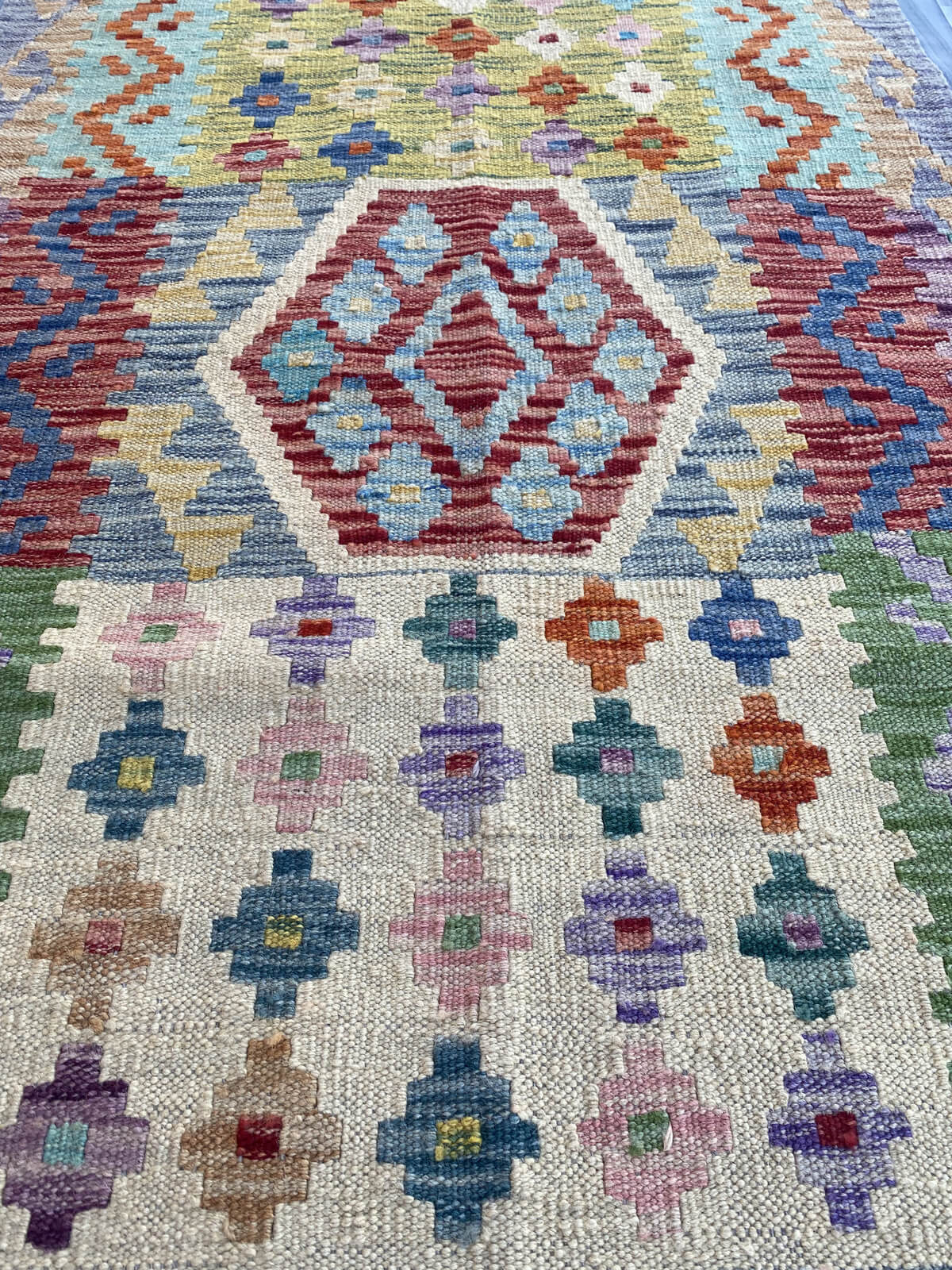 Handmade Flat Weave Kilim Rug (300 CM x 82 CM) SK#1082