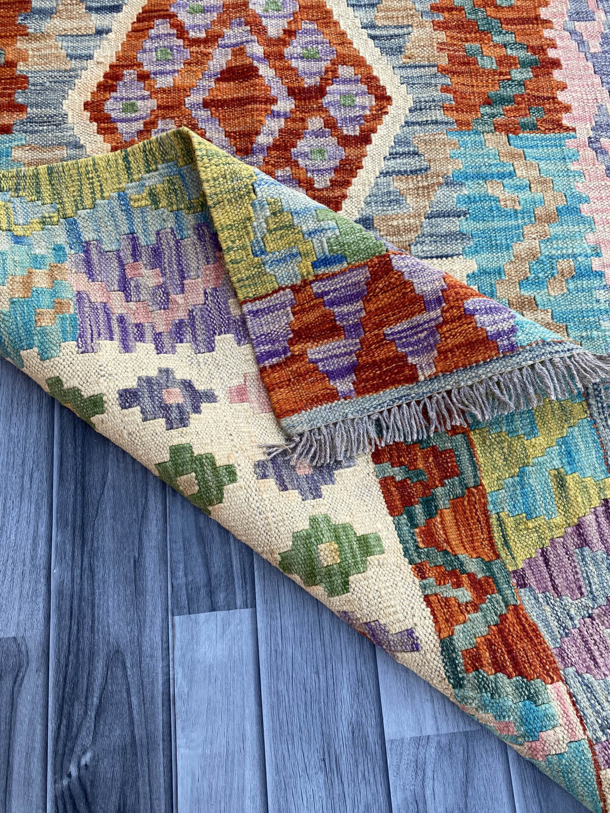 Handmade Flat Weave Kilim Rug (300 CM x 82 CM) SK#1082