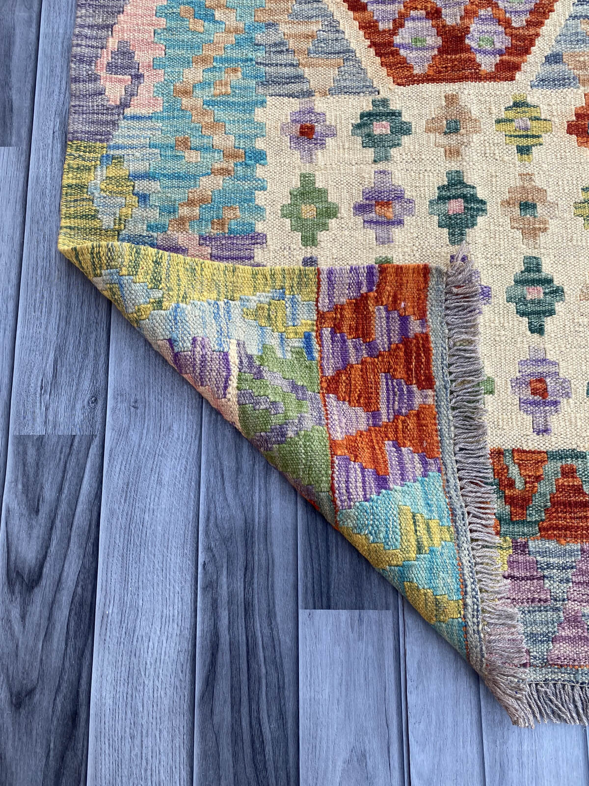 Handmade Flat Weave Kilim Rug (300 CM x 82 CM) SK#1082