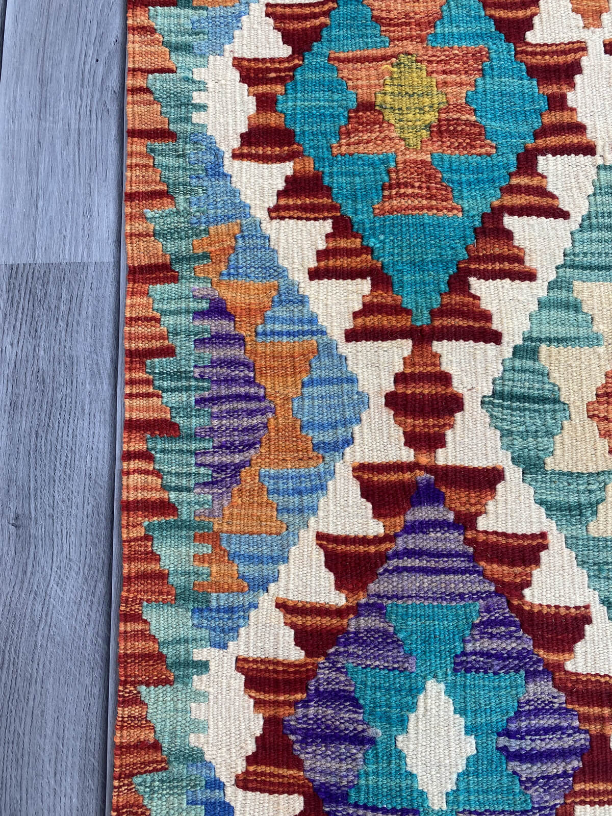 Handmade Flat Weave Kilim Rug (201 CM x 72 CM) SK#1083