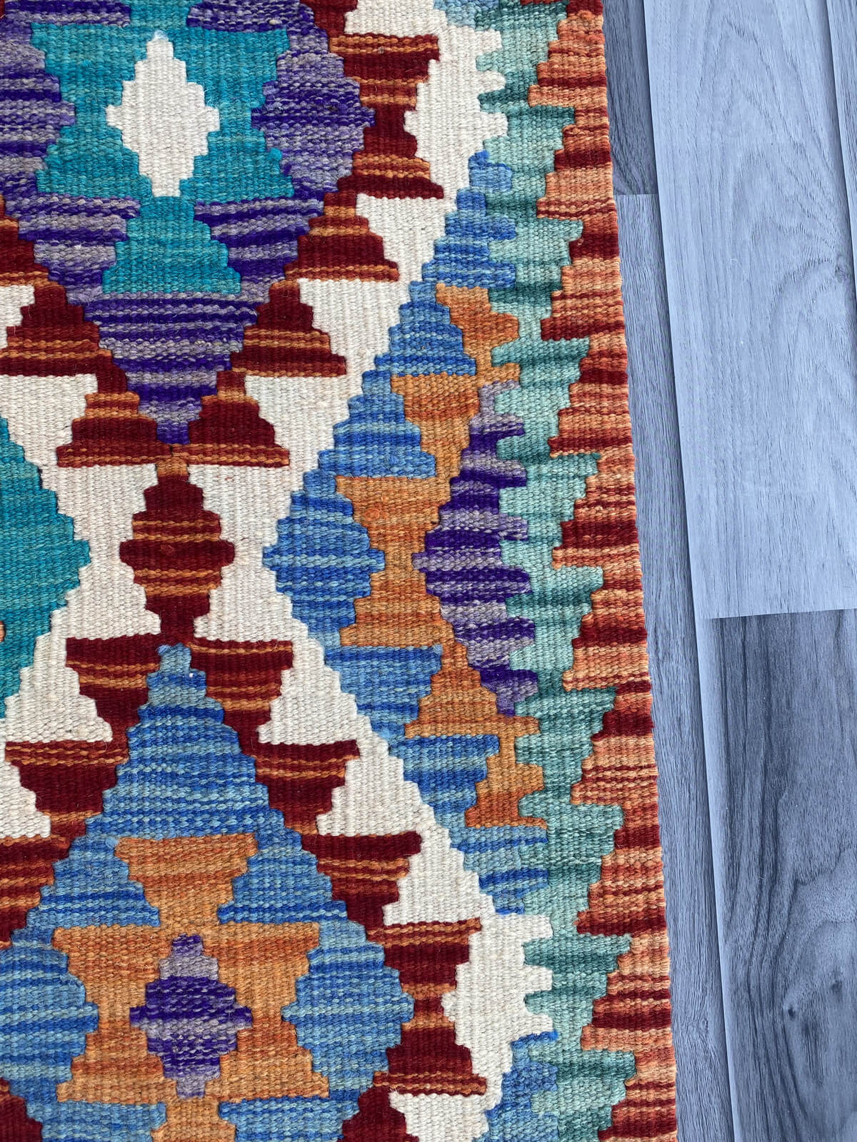 Handmade Flat Weave Kilim Rug (201 CM x 72 CM) SK#1083