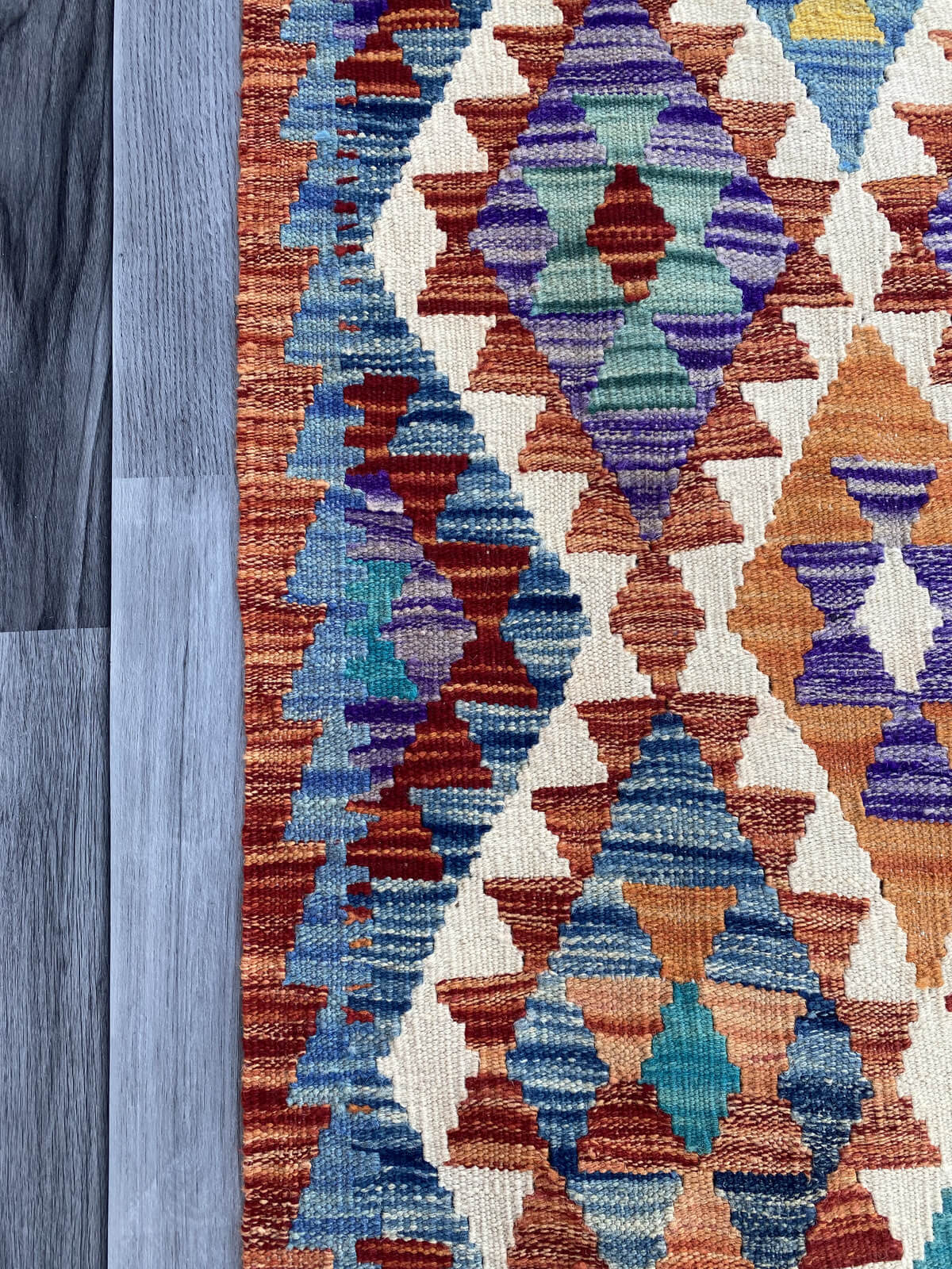 Handmade Flat Weave Kilim Rug (195 CM x 70 CM) SK#1084