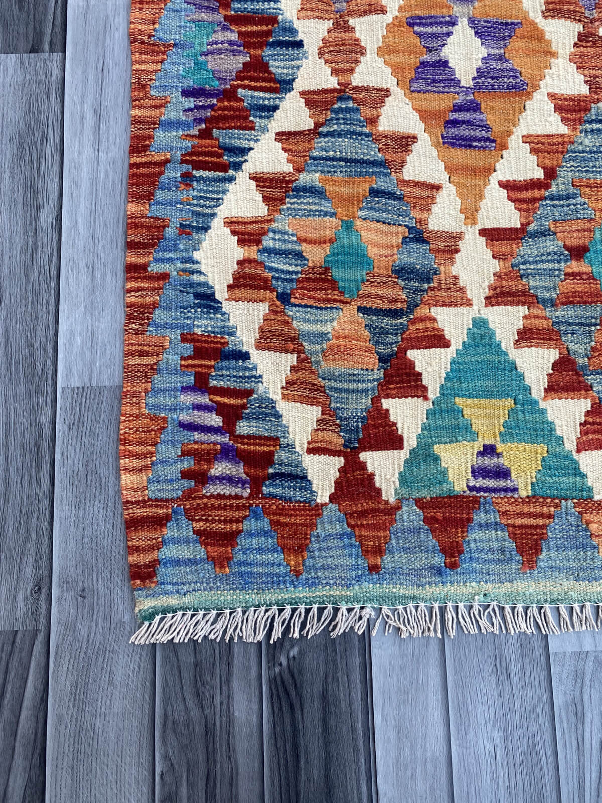 Handmade Flat Weave Kilim Rug (195 CM x 70 CM) SK#1084