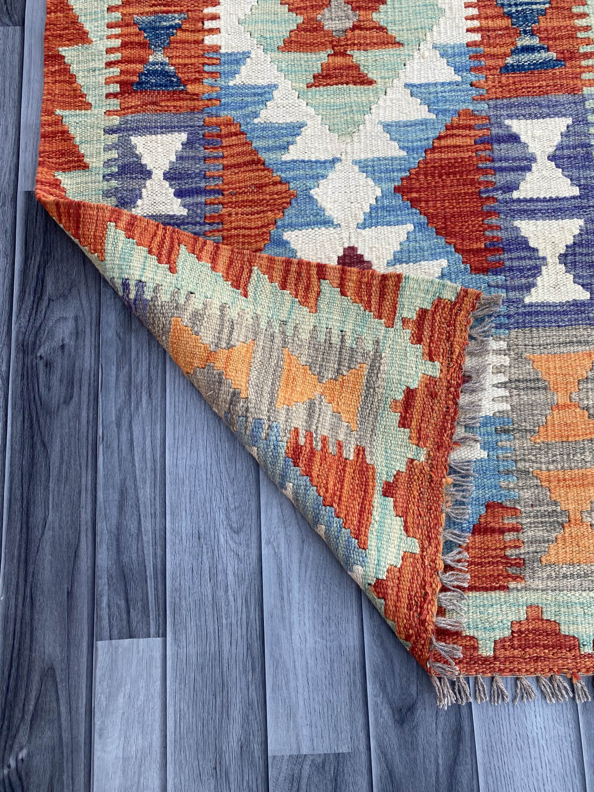 Handmade Flat Weave Kilim Rug (194 CM x 70 CM) SK#1085
