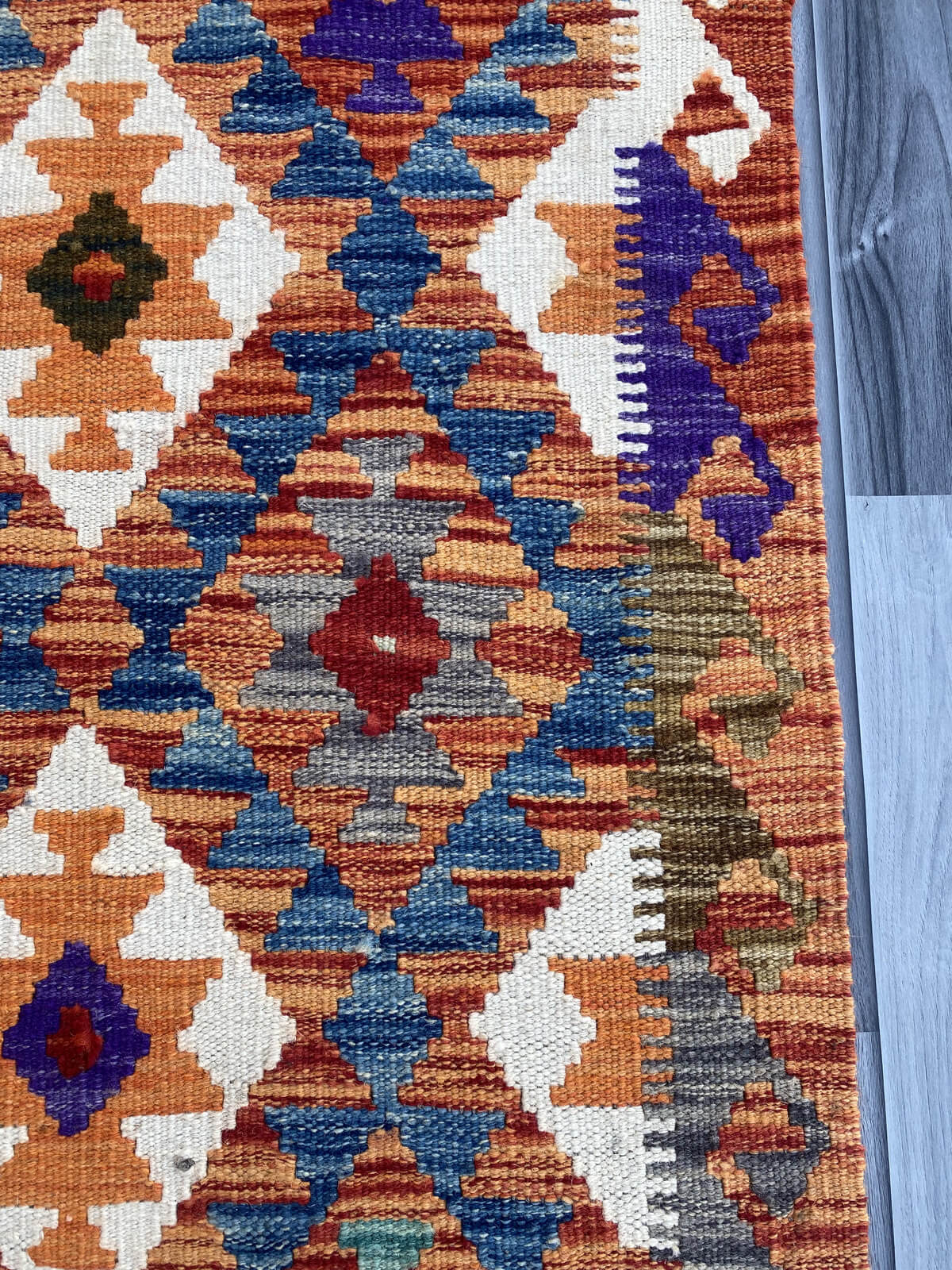Handmade Flat Weave Kilim Rug (205 CM x 73 CM) SK#1086