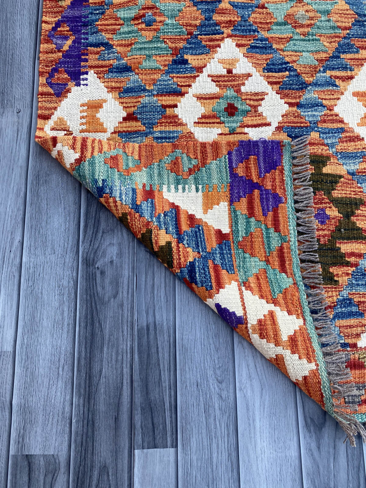 Handmade Flat Weave Kilim Rug (205 CM x 73 CM) SK#1086