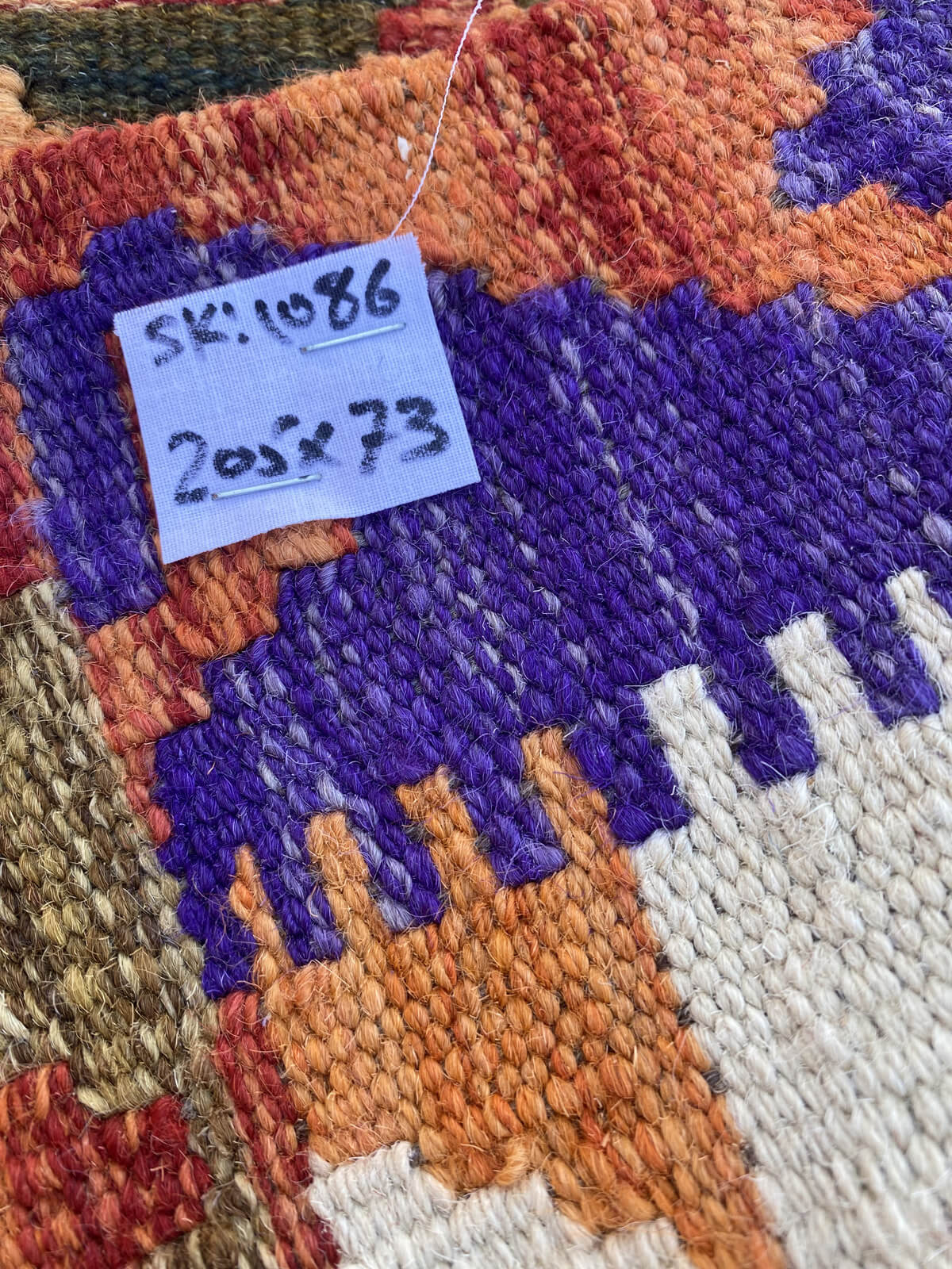Handmade Flat Weave Kilim Rug (205 CM x 73 CM) SK#1086