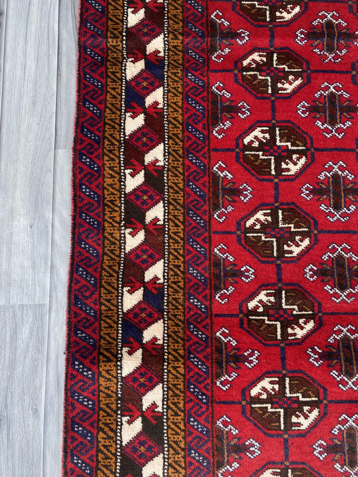 Handmade Afghan Traditional Balochi Rug 195CM x 115CM ES# 1192