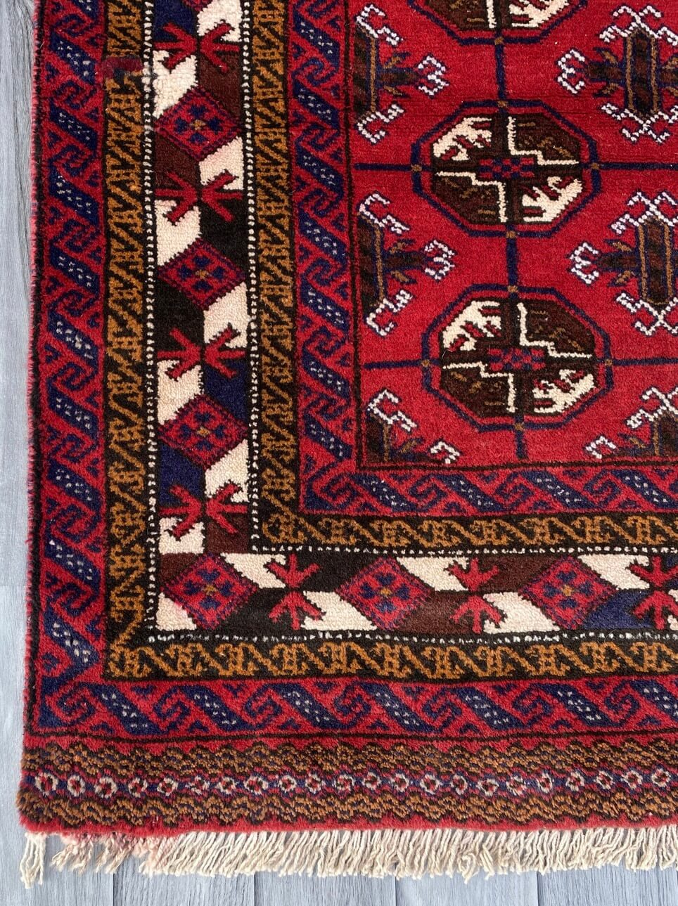 Handmade Afghan Traditional Balochi Rug 195CM x 115CM ES# 1192