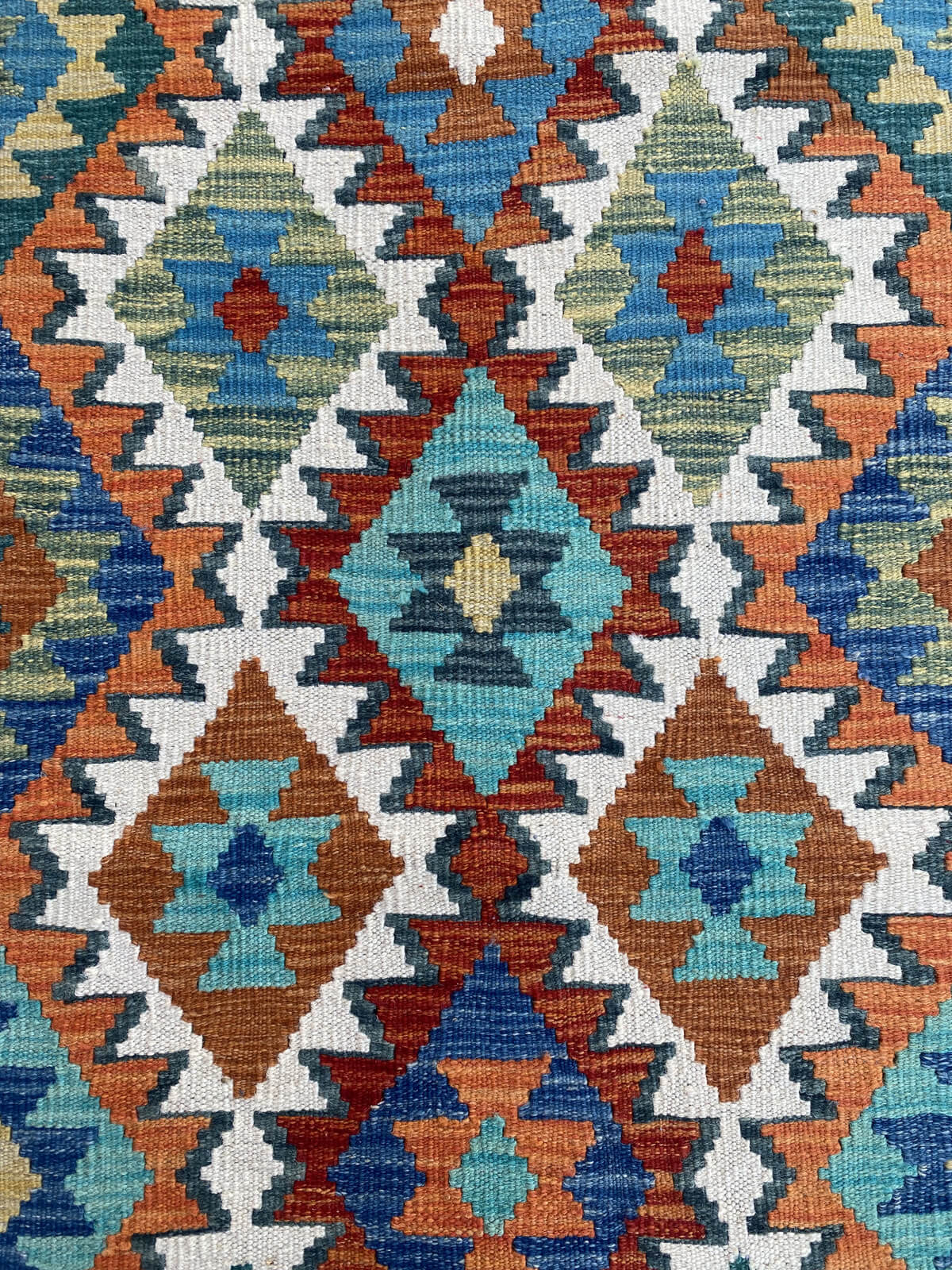 Handmade Flat Weave Kilim Rug (392 CM x 84 CM) SK#1088
