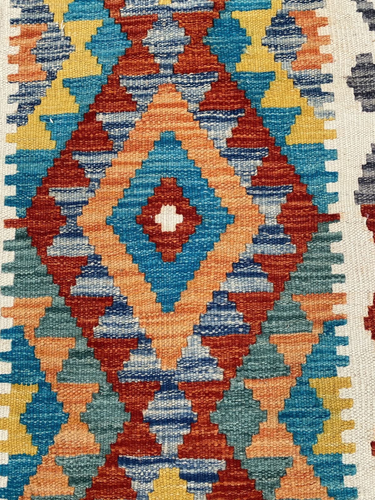Handmade Chobi Kilim Runner Rug Size: 200 CM x 61 CM KSS#196