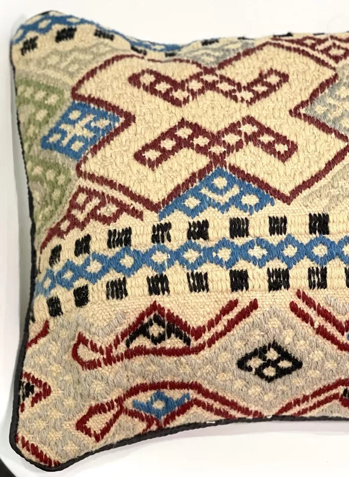 Afghan Kilim Cushion Cover ( 50CM X 35 CM ) AF #142