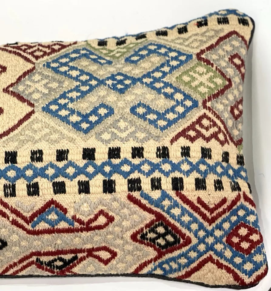 Afghan Kilim Cushion Cover ( 50CM X 35 CM ) AF #142