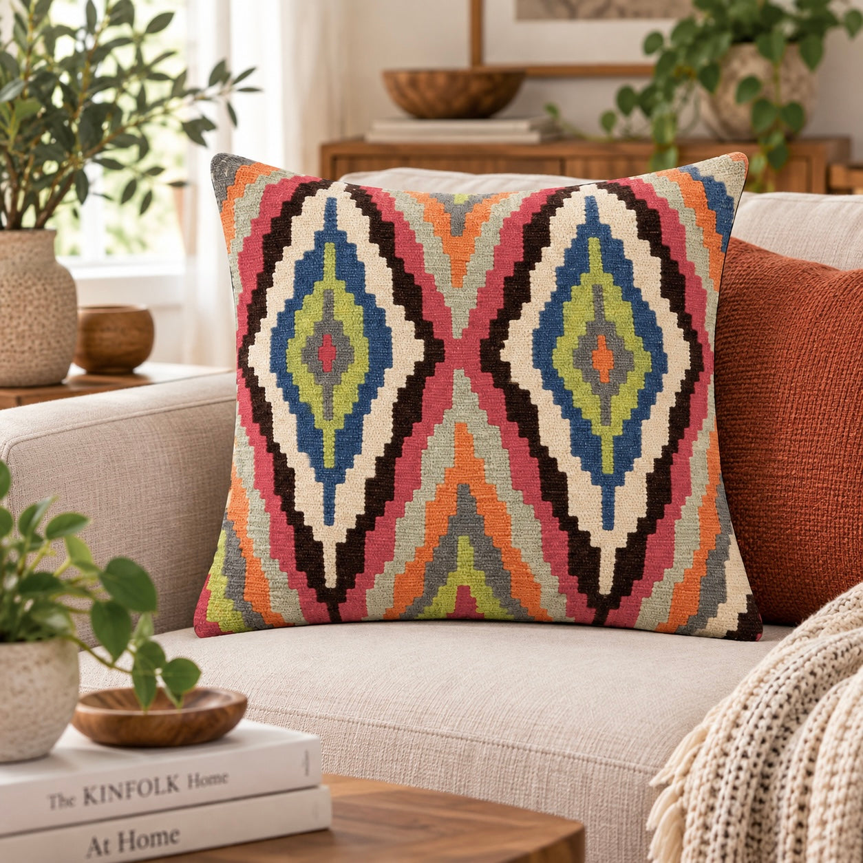 Handmade Chobi Cushion Cover 50 CM X 50 CM  AF#491