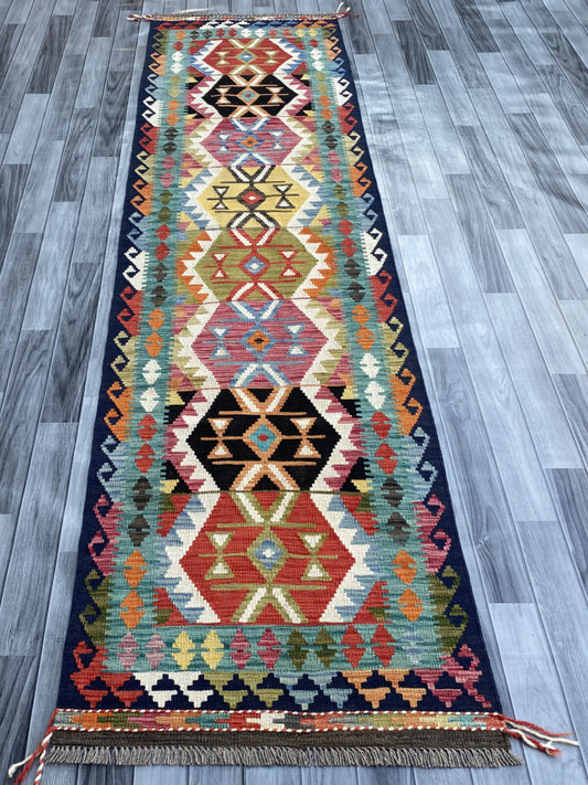 Handmade Flat Weave Kilim Rug (305 CM x 81 CM) SK#1060