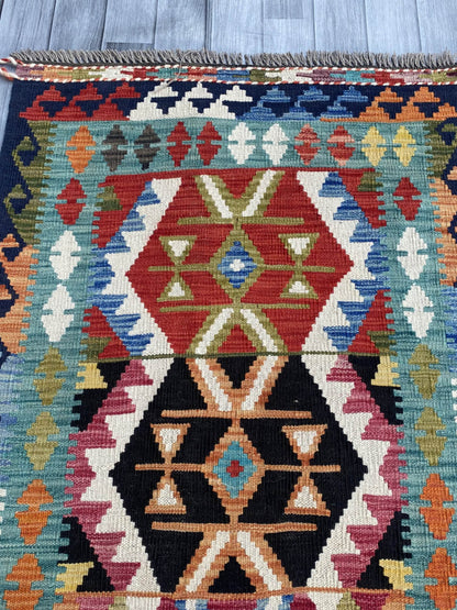 Handmade Flat Weave Kilim Rug (305 CM x 81 CM) SK#1060