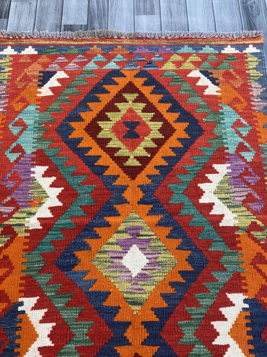 Handmade Flat Weave Kilim Rug (300 CM x 90 CM) SK#1075