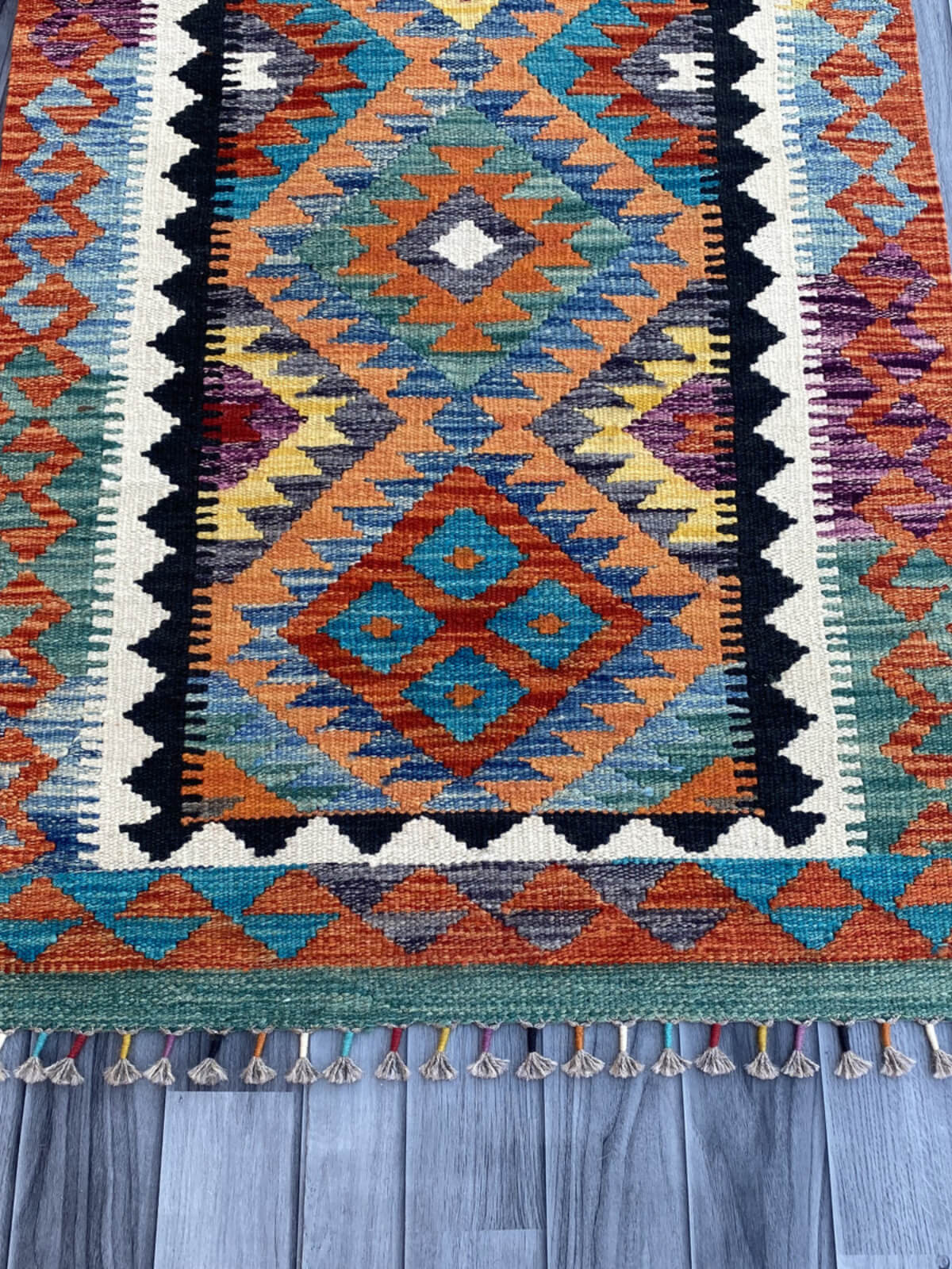 Handmade Flat Weave Kilim Rug (300 CM x 80 CM) SK#1076