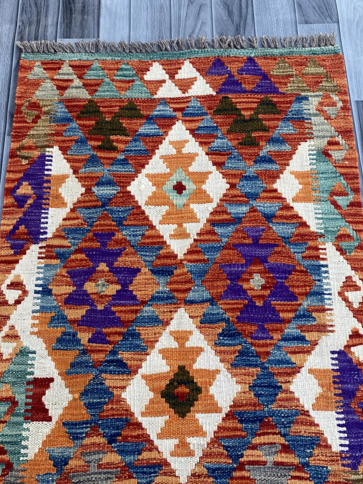 Handmade Flat Weave Kilim Rug (205 CM x 73 CM) SK#1086