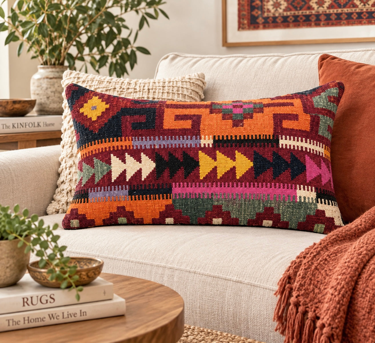 Handmade Traditional Cushion Cover 30cm X 50cm AF#678