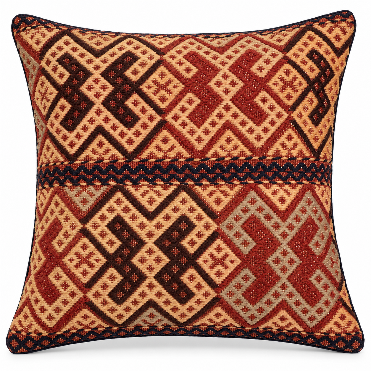 Handmade Kuchi Design Cushion Cover 45cm X 45cm AF#77