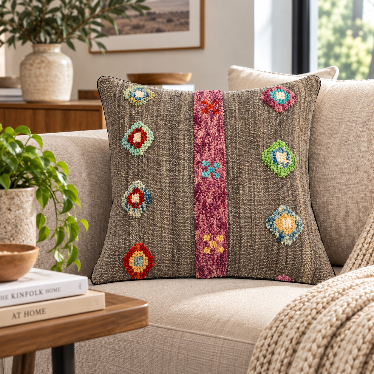 Handmade Modern Design Cushion cover 50 CM X 50 CM AF# 215