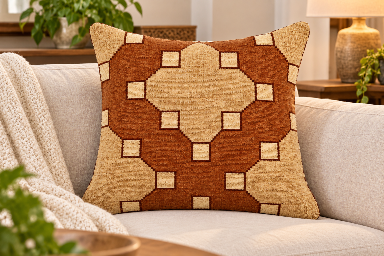 Handmade Traditional Design Cushion Cover 40 cm x 40 cm  AF#139