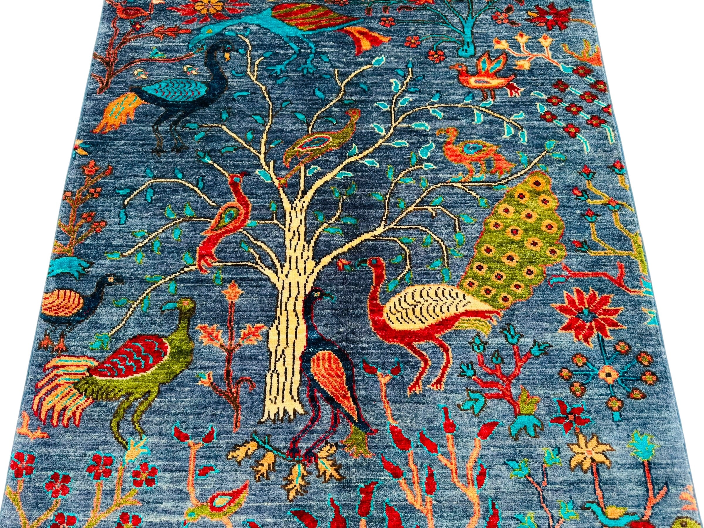 Handmade Chobi Pictorial Wool Rug   150 CM x 97 CM  SK#2019