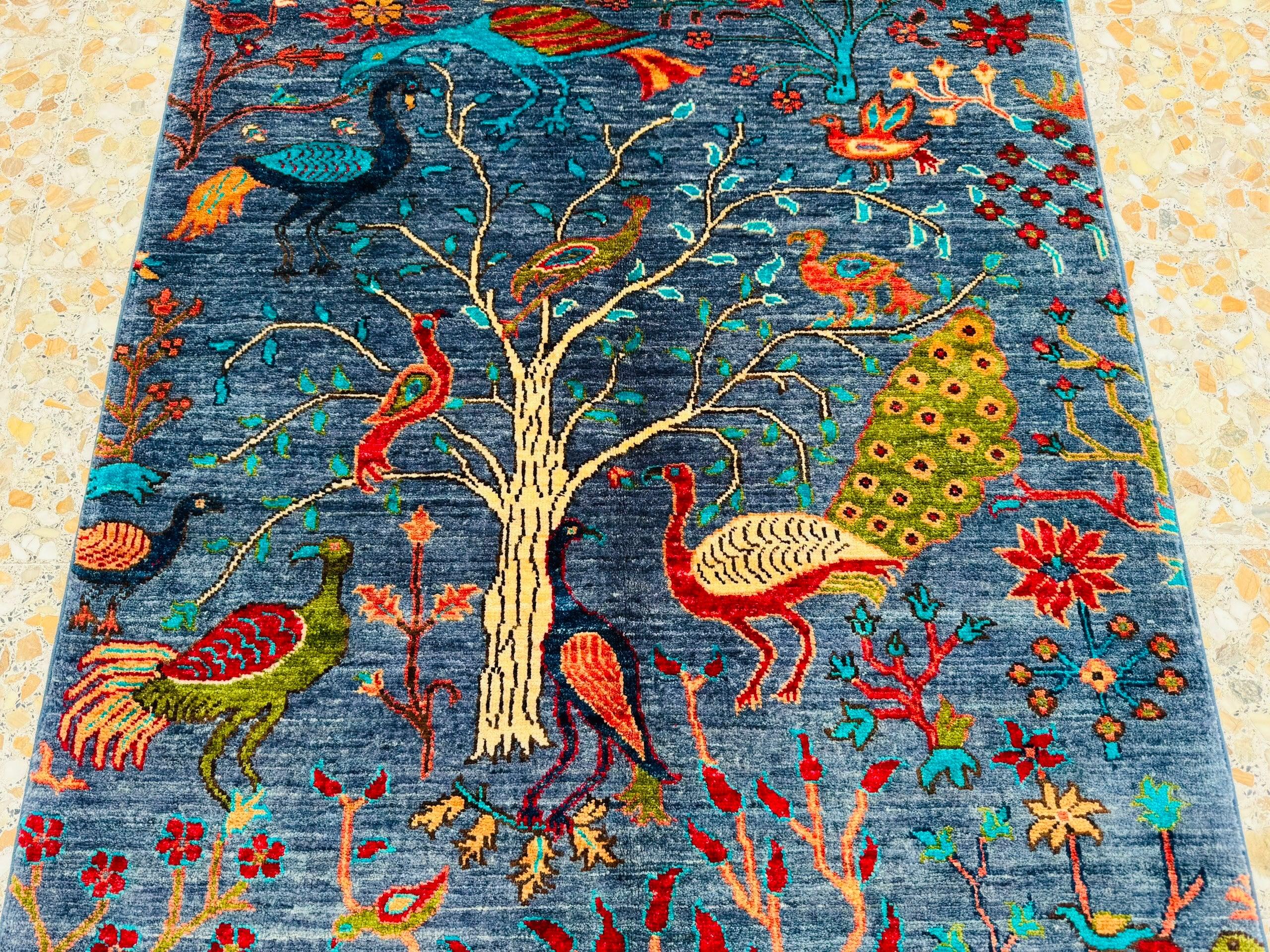 Handmade Chobi Pictorial Wool Rug   150 CM x 97 CM  SK#2019