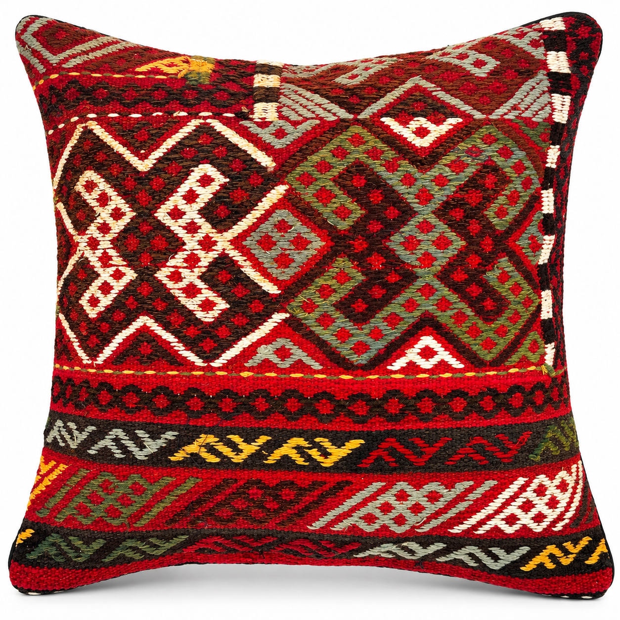 Handmade Kuchi Design Cushion Cover 45cm X 45cm AF#86