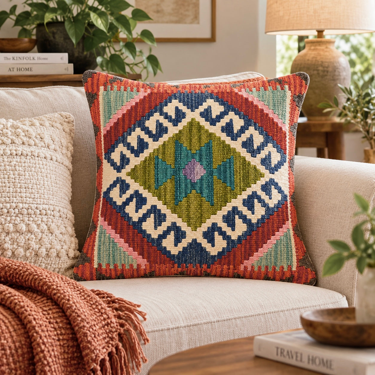 Handmade Chobi Cushion Cover 45 CM X 45 CM  AF#495