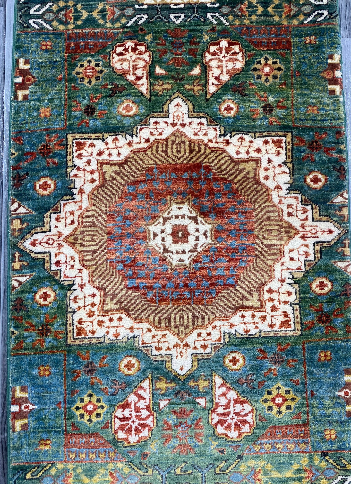Hand Knotted Chobi Hallway Runner Rug | 145 CM x 62 CM SK# 992