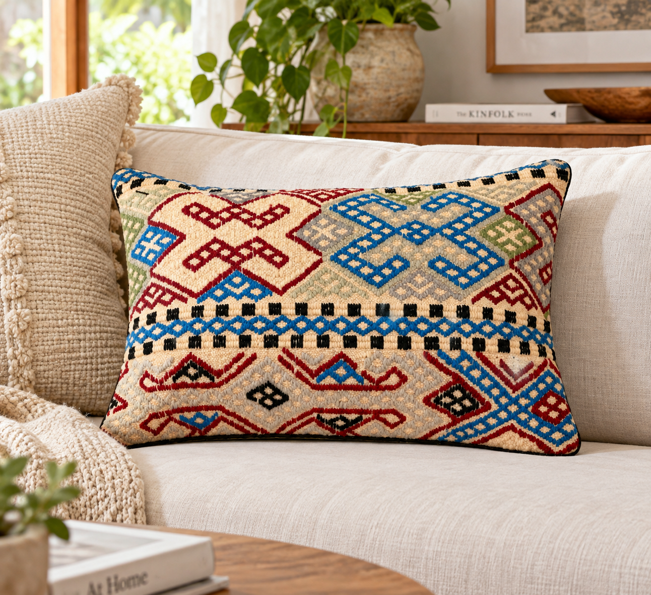Handmade Kuchi Design Cushion Cover 50 cm X 35 cm AF# 142