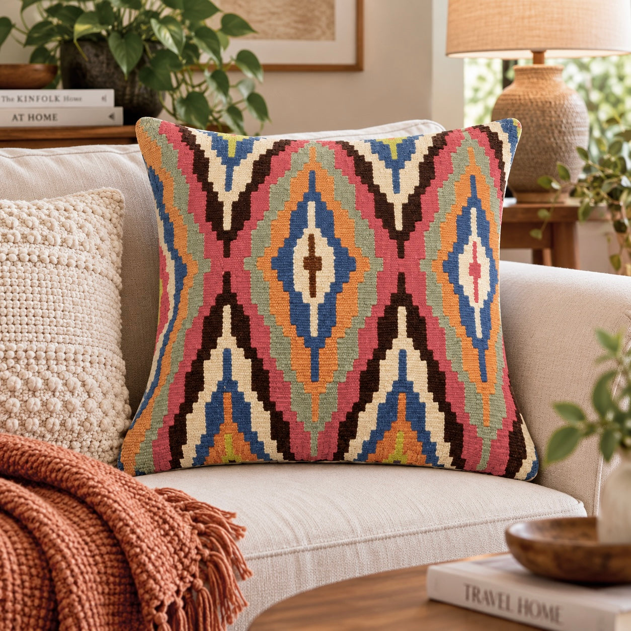Handmade Chobi Cushion Cover 50 CM X 50 CM  AF#496
