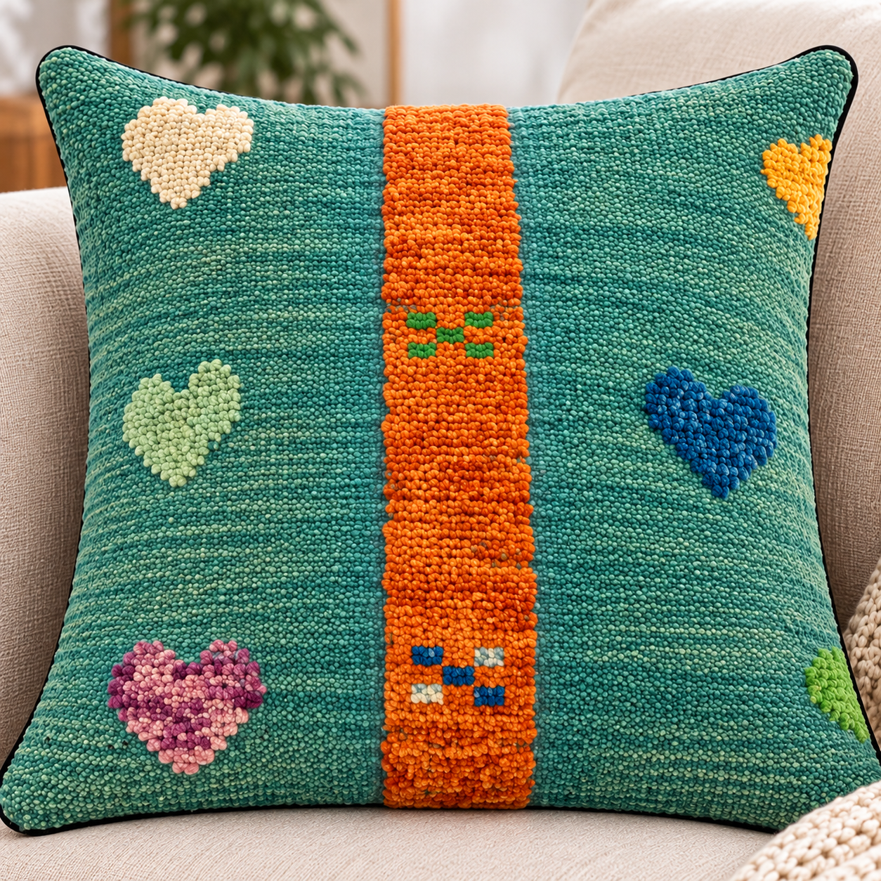 Handmade Modern Design Cushion cover 50 CM X 50 CM AF# 220
