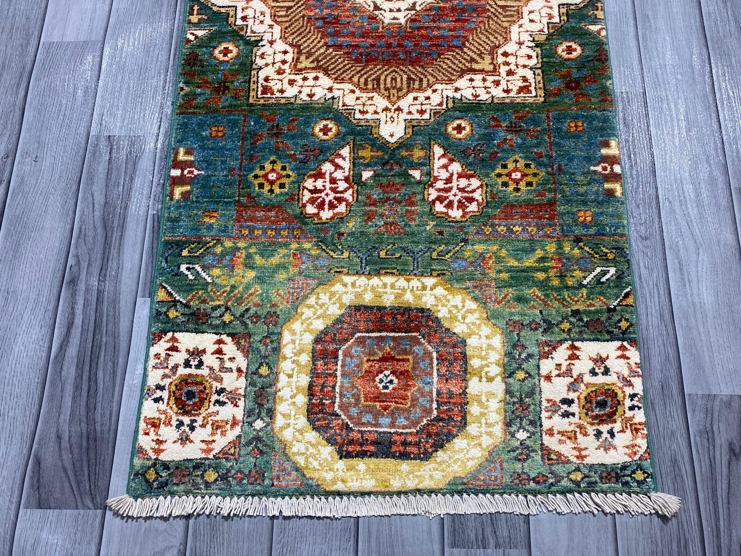 Hand Knotted Chobi Hallway Runner Rug | 145 CM x 62 CM SK# 992
