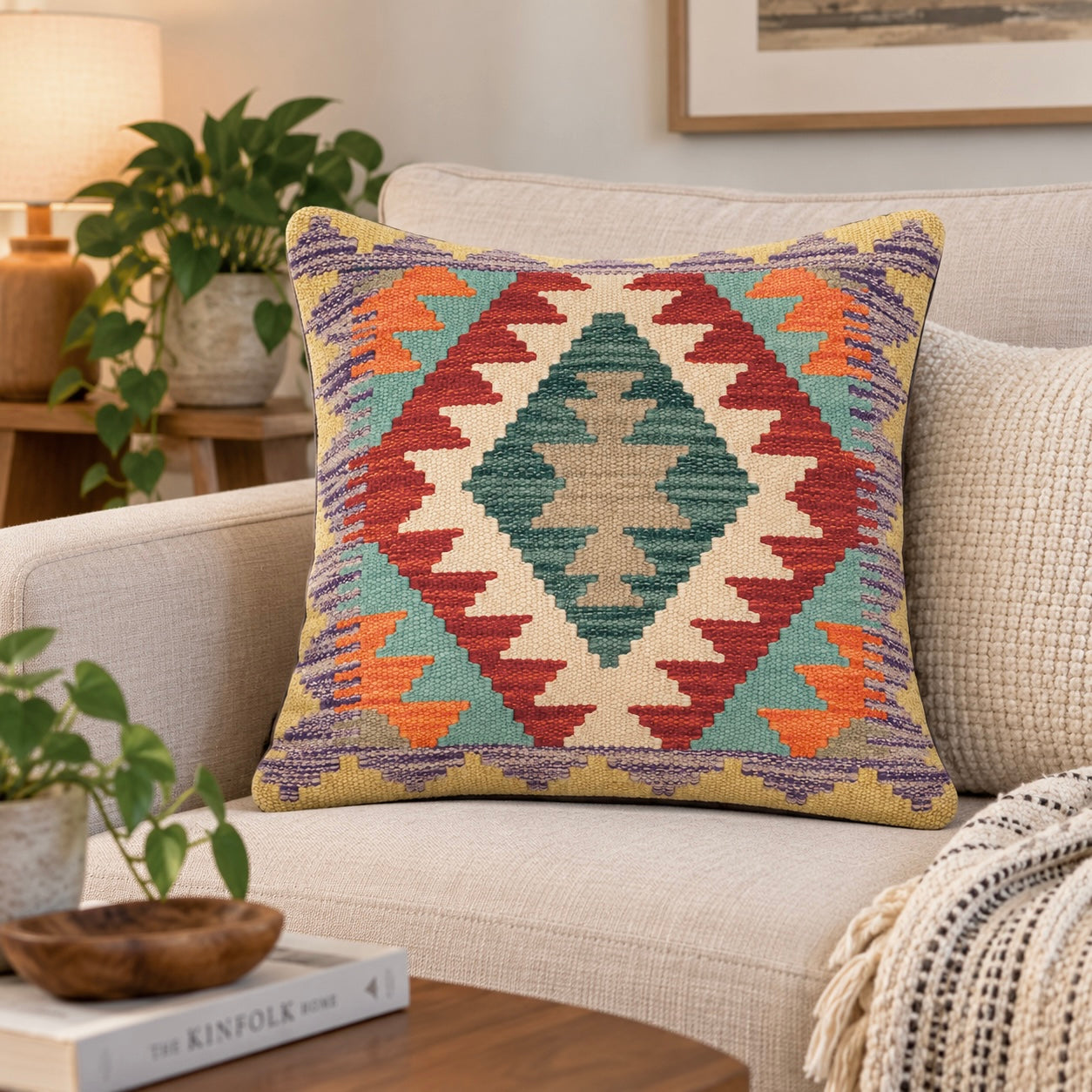 Handmade Chobi Cushion Cover 45 CM X 45 CM  AF#484