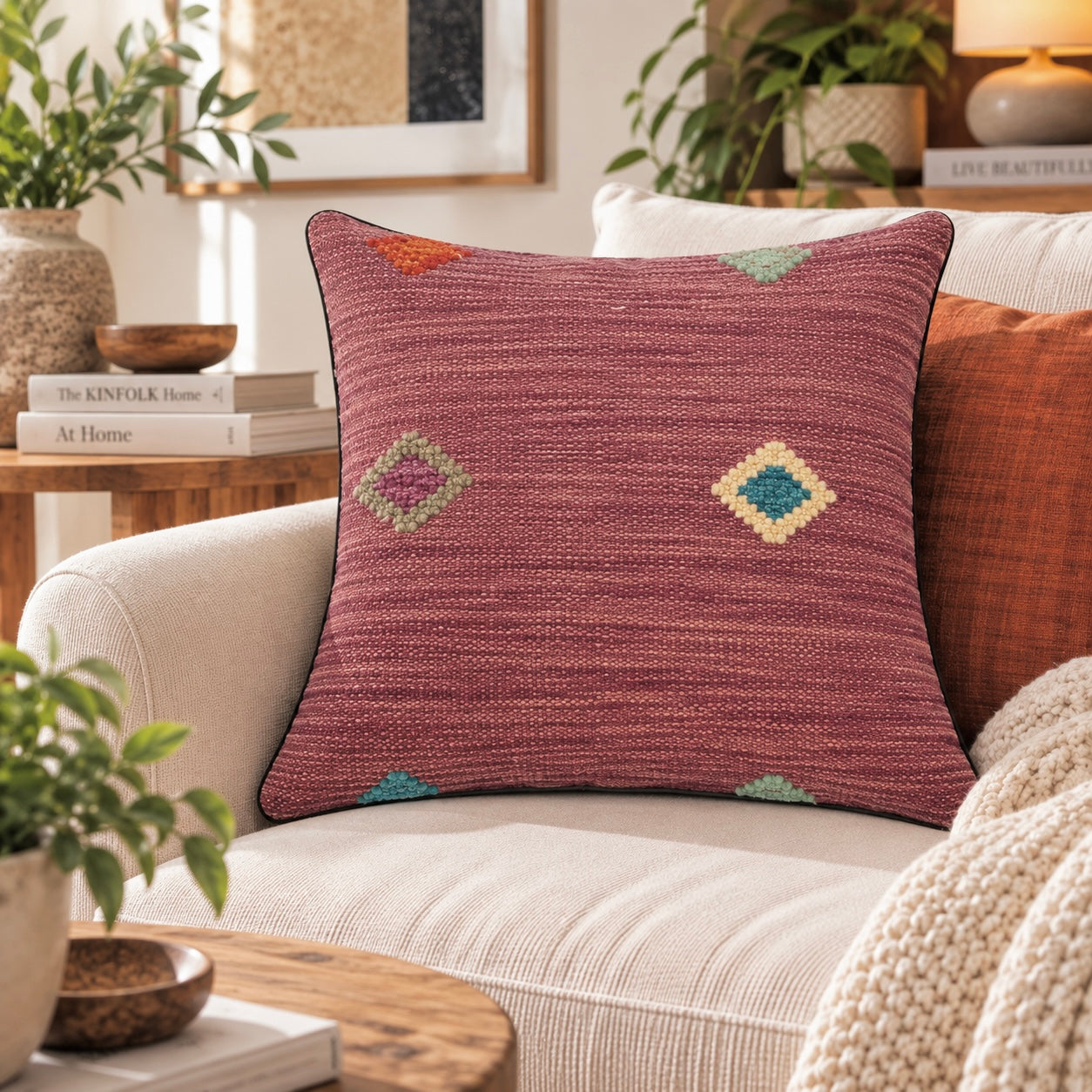 Handmade Modern Design Cushion cover 50 CM X 50 CM AF#415