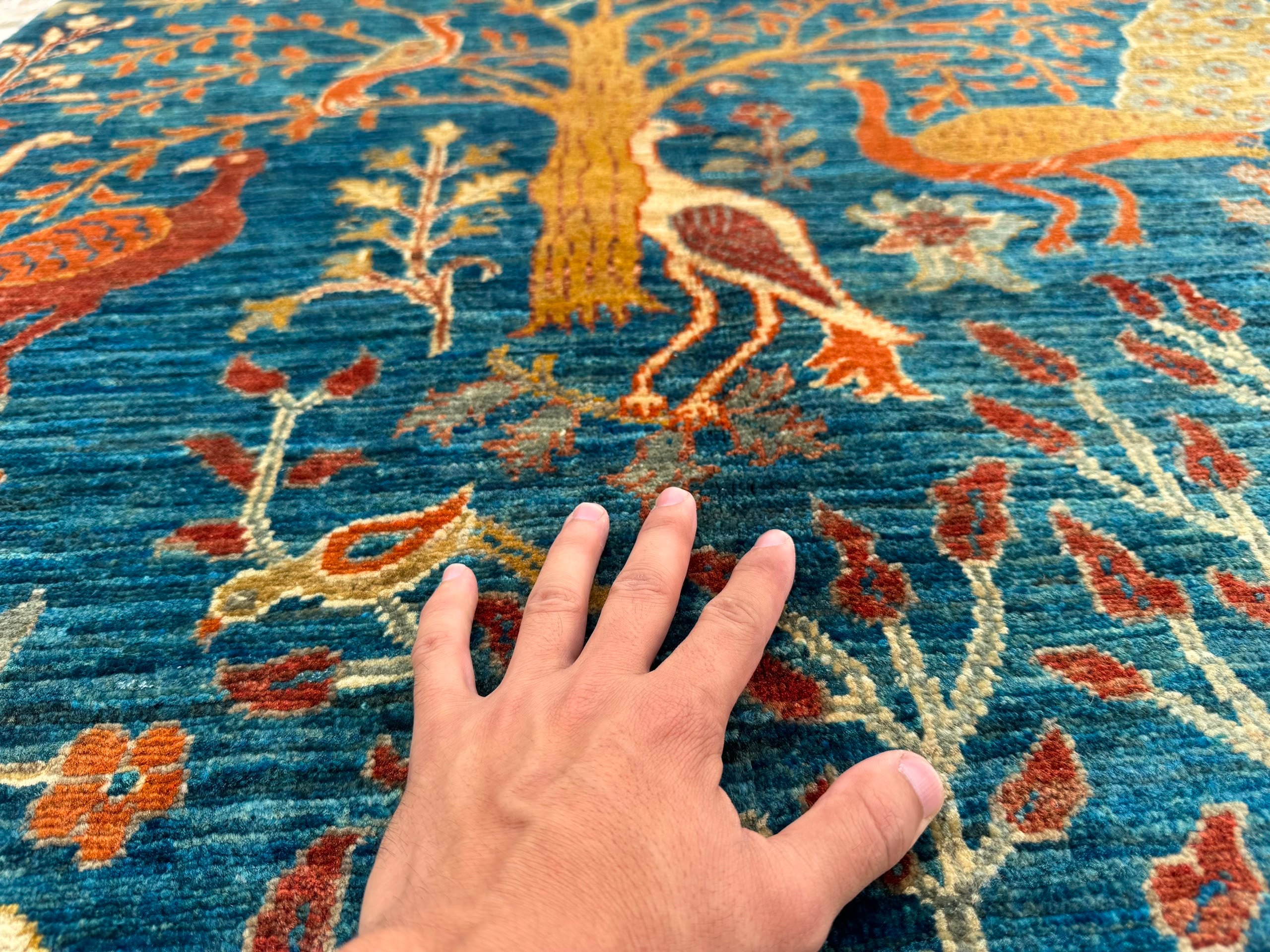 Handmade Chobi Pictorial Wool Rug   153 CM x 100 CM  SK#1525