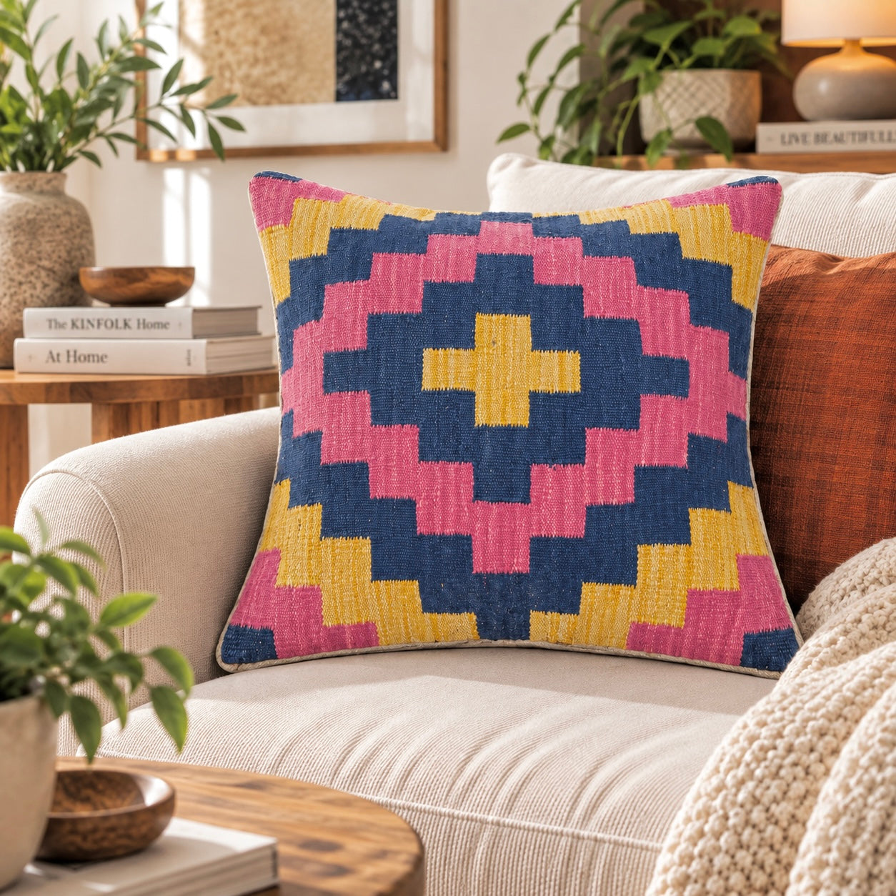 Handmade Chobi Cushion Cover 50 CM X 50 CM  AF#416