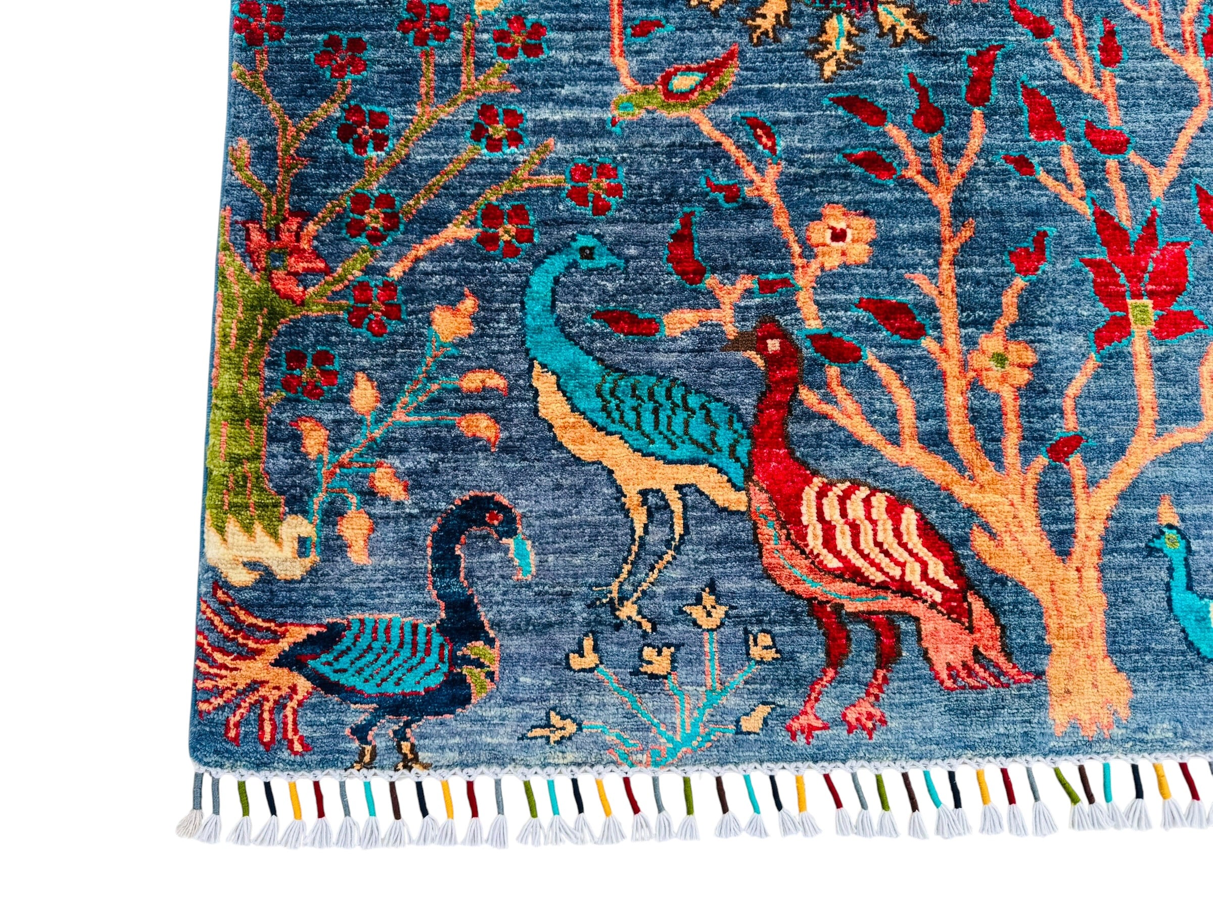 Handmade Chobi Pictorial Wool Rug   150 CM x 97 CM  SK#2019