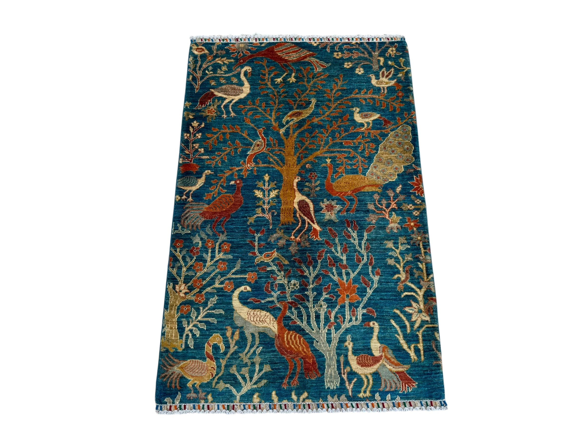 Handmade Chobi Pictorial Wool Rug   153 CM x 100 CM  SK#1525