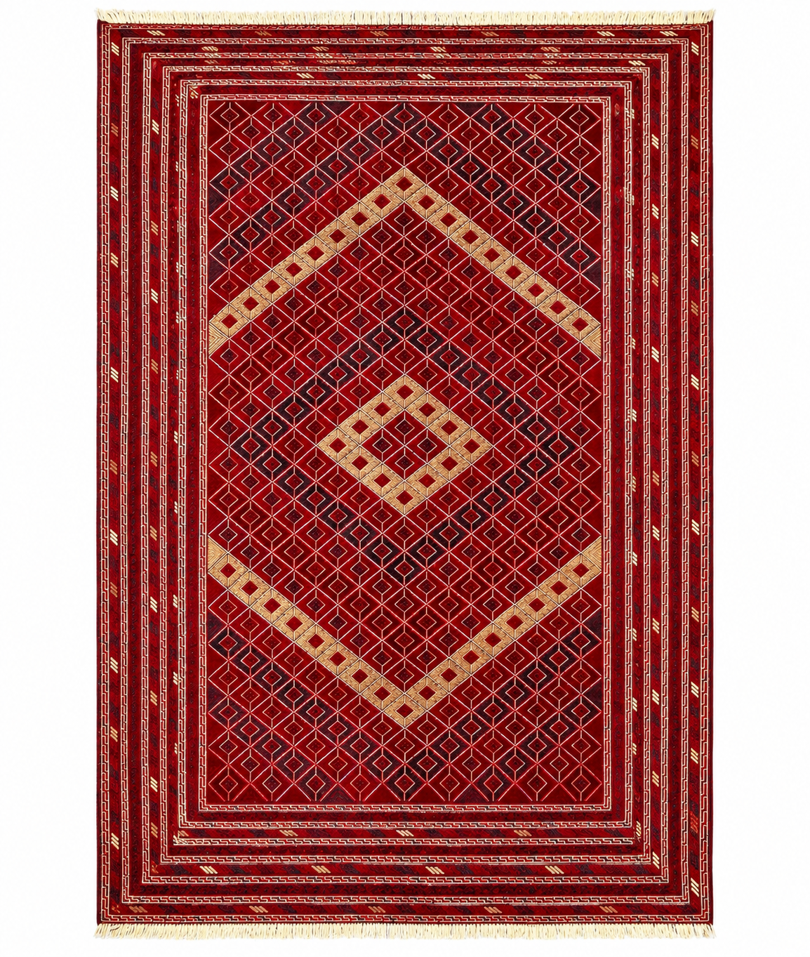 Hand-Knotted Tribal Meshwani Rug 280 CM x 204 CM SK#1483