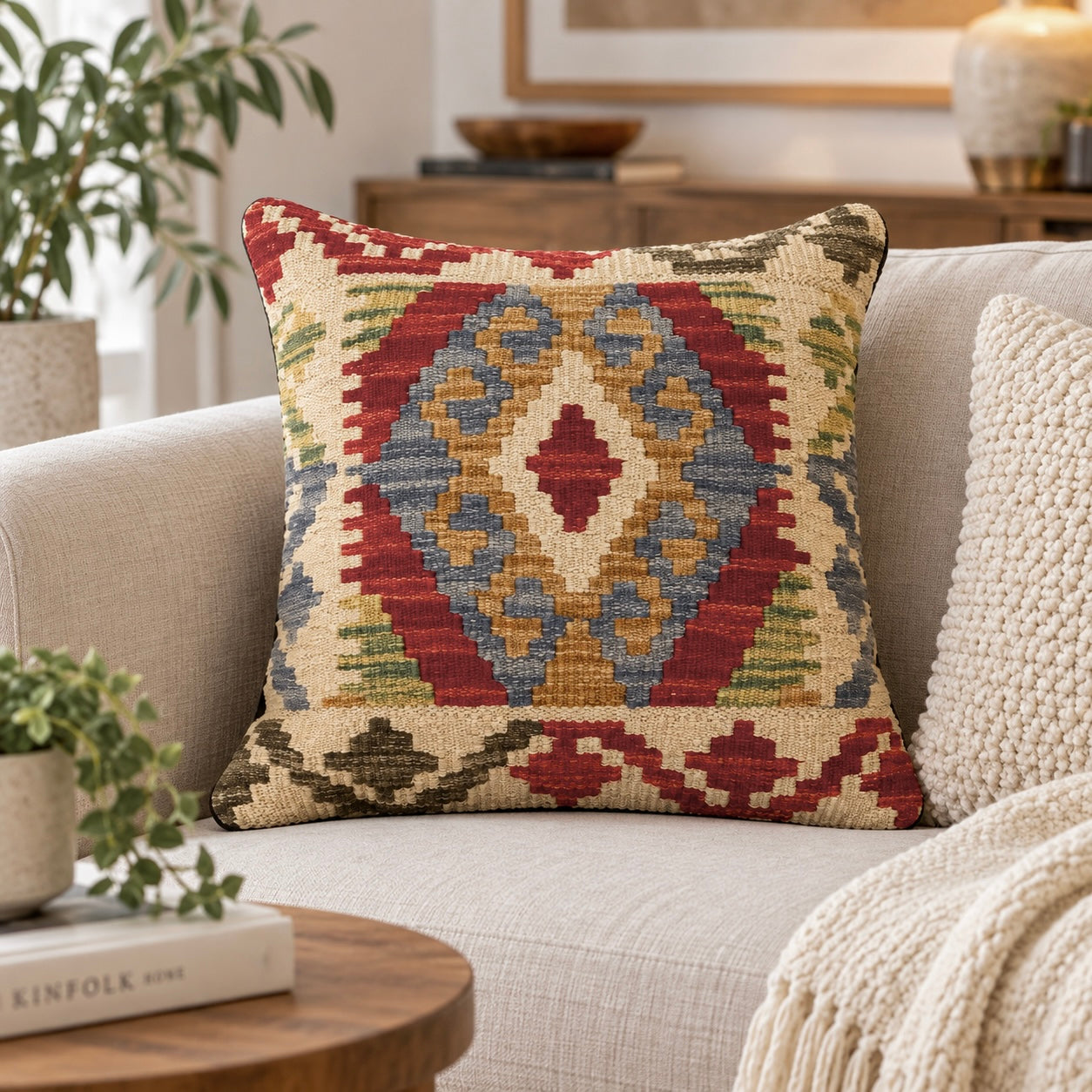 Handmade Chobi Cushion Cover 40 CM X 40 CM  AF#611