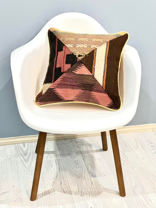 Traditional Kilim Cushion Cover | 45 CM x 45 CM AF#01